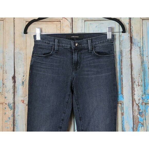 J Brand Womens Size 23 Blue Dark Wash Low Rise Super Skinny Legging Jeans - Picture 2 of 8